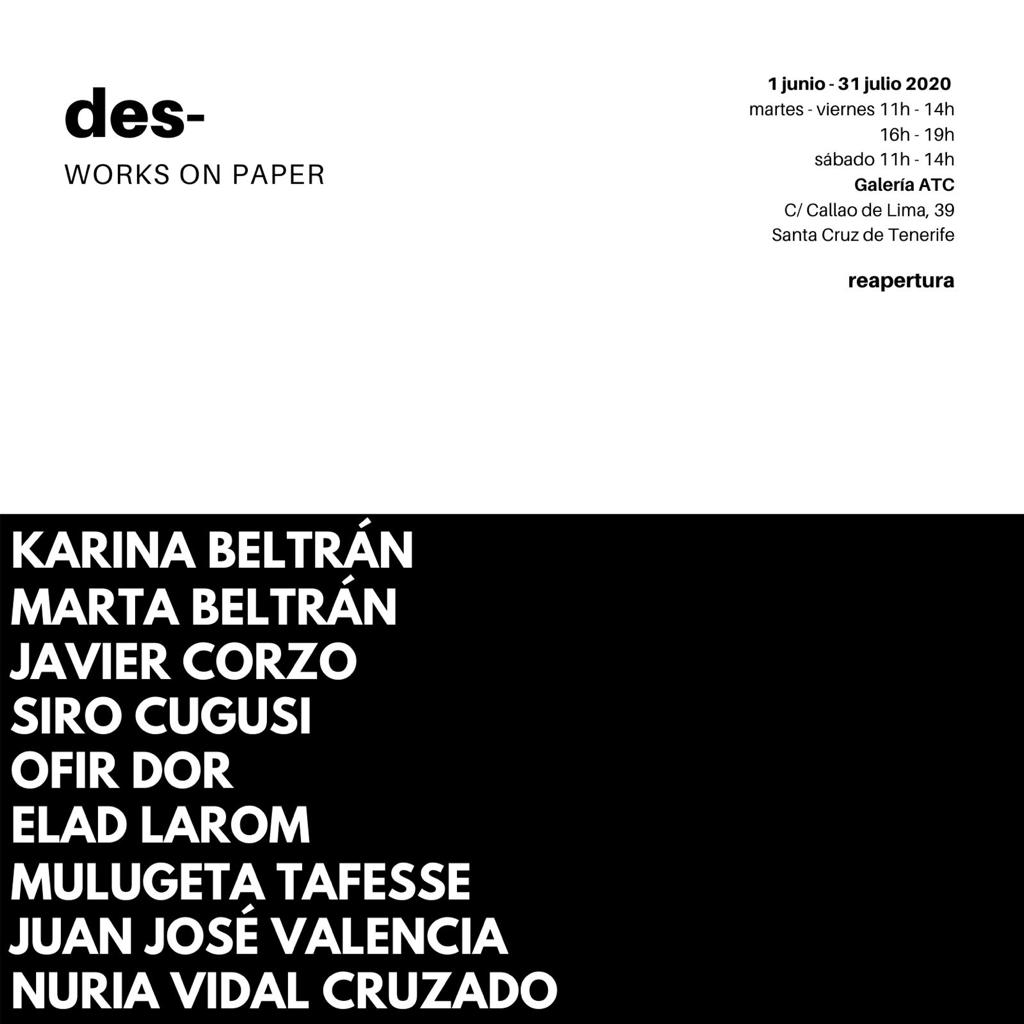 Galeria ATC, des-works on paper 2020